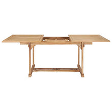 vidaXL Legno Teak Tavolo Pranzo Allungabile (150-200) x100x75 cm Arredo Esterni