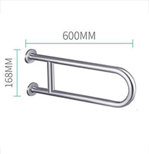Maniglioni da Bagno A Forma di U Handicap Maniglie Vasca e Doccia, Supporto della Guida Bathroom Wall Mount Spazzolato disabili Donna anziana Incinta Accessori da Bagno
