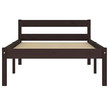 SKM Giroletto con 2 Cassetti Marrone Scuro Legno di Pino 100x200 cm (24.01kg)