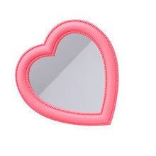 BESPORTBLE Specchio per Il Trucco del Cuore Specchio a Forma di Cuore Specchio Cosmetico da Tavolo Specchio da Parete Specchio Cosmetico