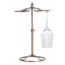 Wine Rack, Wine Rack metallo registrabile supporto di vetro di vino il basamento di vetro di vino rack Organizzatore 6 agganciano Freestanding tavolo Calici Rack Hanger Air Drying System Visualizzazio