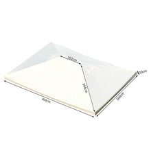Toaks, tetto di ricambio impermeabile 3 x 3 m, 3 x 4 m, per gazebo da giardino, durevole, poliestere con rivestimento in PVC, 270 g/m² (4 x 3 beige)