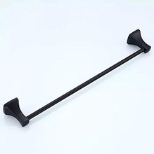 DXMRWJ Mensola angolare per Bagno Nero Single Pole Bagno Hardware Pendente Single Pole Portasciugamani Accessori per Il Bagno