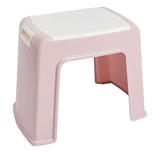 STKASE® Sgabello Antiscivolo Progettato Appositamente per I Bambini, con 2 Scalini, Sgabello da Pediera per Bambini, Sedile per Addestramento per WC, Sgabello per Bambini in Bagno,Rosa