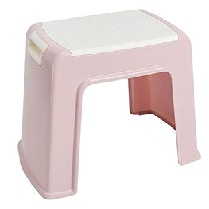 STKASE® Sgabello Antiscivolo Progettato Appositamente per I Bambini, con 2 Scalini, Sgabello da Pediera per Bambini, Sedile per Addestramento per WC, Sgabello per Bambini in Bagno,Rosa