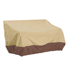 rongweiwang Copertura Panca Heavy Duty Patio Esterna Impermeabile Sofa Cover Esterna Impermeabile Couch Coperchio Coperchio Prato mobili - Beige + Coffee