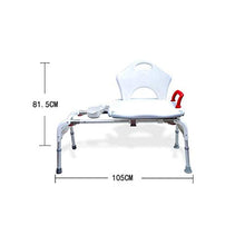 AYHa Bath Chair scorrevole Anziani Bagno Sgabello Inoltre Ampia corrimano pieghevole antiscivolo in alluminio Bagno Bathing Chair