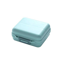 BGSFF Portapillole settimanale Organizer 7 Griglie per ridurre l'odore Scatola per medicinali da Viaggio Tromba Blu Staccabile
