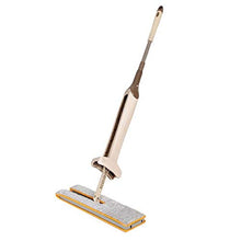 SSAYY Mop Mop in Microfibra per Pavimenti in Legno A Doppia Faccia Senza Mocio per Lavaggio A Mano con 4 Panni per La Casa