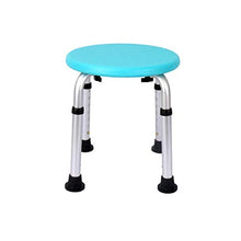 XD Sgabello da Bagno Blu Bagno Sedia da Bagno Sgabello da Bagno Regolabile in Altezza con Grande Pad Antiscivolo in Lega di Alluminio Sgabello da Donna Incinta Doccia Sgabello con Bordo in PE
