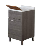 FERIDRAS Mondo Lavatoio, Resina, Rovere Scuro, 50x45x83 cm