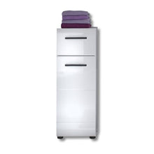 trendteam smart living Mobili, Metallo, Bianco (Alta lucentezza), 30 x 79 x 31 cm