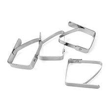 BigBig Style - Set di 12 fermatovaglia in acciaio INOX, per tovaglia di grandi dimensioni