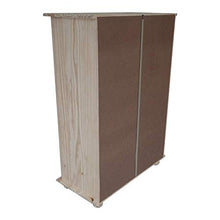 Générique BAHUT - 1 porta con 5 cassetti in pino grezzo