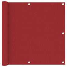 vidaXL Paravento da Balcone Rosso 90x300 cm in Tessuto Oxford
