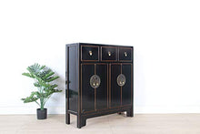 Yajutang cassettiera cinese profondità 25 cm orientale/asiatico stile nero
