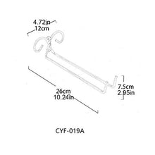 KUMOPYU Porta Ventose Appeso Cremagliera in Acciaio Inox Appeso A Parete Bicchiere da Vino Calice Scaffale Accessori per Utensili-Doppia Fila_ Porta Vino Arredamento Casa Porta Bottiglie