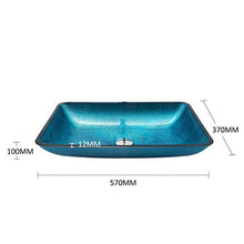 William 337 WYZ Lavandino del Bagno, lavandino di Vetro temperato, Bathroom Vanity, unità Lavabo Rettangolare Vanity Room (Size : Basin+Accessories)