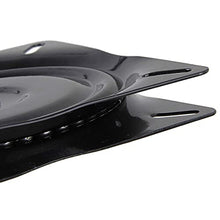 BQLZR 6 pollici A3 acciaio piatto nero cuscinetto a sfere girevole giradischi sedia girevole per sedia sgabello da bar