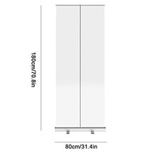 MSQL Rullo Trasparente Pull Up Banner Pop Up Divisore in plastica Scudo Protettivo Contro Lo starnuto, Piede di Supporto Girevole a 360 °, per Palestra, Salone,180 * 80cm