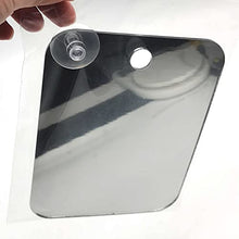 GZWY Specchio da doccia portatile da parete per doccia senza nebbia in acrilico infrangibile per uomini e donne, 17 x 13 x 2,5 cm