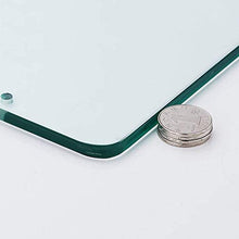 HGXC Mensola per Bagno Mensola in Vetro Alluminio Mensola per Bagno Specchio monostrato Cornice Frontale Portaoggetti per Cosmetici a Parete
