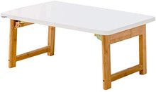 TONG HXF- Bamboo scrivania del Computer Tavolo Pieghevole tavolino Piccolo tavolino Bianco Piccola scrivania Durevole (Size : 120 * 48 * 45 cm)