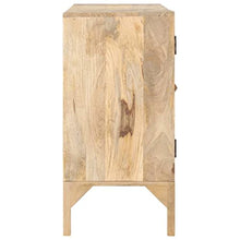 vidaXL Credenza 150x40x80 cm Legno Massello di Mango e Canna Naturale