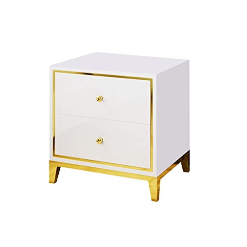 Comodino Nordico, Armadio Moderno Semplice Luce armadietto Camera da Letto Letto Rete Vernice Rossa Piccolo cassetto FANJIANI