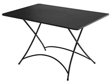 vorghini Tavolo Rettangolare da Giardino 120x80 cm in Ferro Orta Antracite
