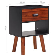 lyrlody Comodino, Multiuso 15.7inx11.8inx22.8in Pratico Comodino Stabile Elegante con Cassetto per Soggiorno