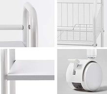 &ripiano di stoccaggio Scaffalature Unità multifunzione Casa Soggiorno Camera da letto Protezione ambientale a pavimento Mobile carrello per ripiano bianco Scaffale di finitura