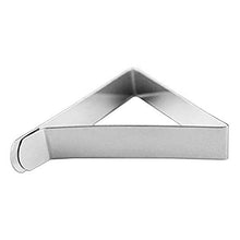 Yiyu Tovaglie Clip Tovaglia, 24 PCS in Acciaio Inox Fermatovaglia 5cm Triangolo Fermatovaglia Regolabile for La Casa, Feste, PIC-nic, Ristoranti, Matrimoni z (Color : Silver)