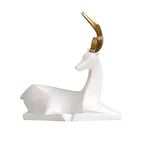 Elegante portabottiglie Nordic Elk Wine Rack Soggiorno Governo del Vino Decoration Wine Rack Sala da Pranzo Portabottiglie semplicità (Colore : White, Size : 22.5X11X24cm)