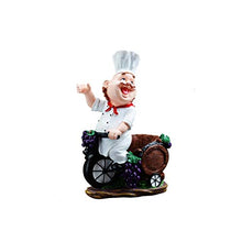 JJSPP Resina Chef Wine Stand Cook Wine Bottle Holder casa Vino Ornamenti Shelf Crafts Mensola Rack for Partito