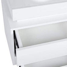 DFGH Scrivania Laterale, Comodino Luminoso A LED Cabina Armadio di Ampia capacità con 2 Cassetti