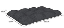 POKAR Set di Cuscini per Europallet Imbottito da 2 Pezzi: 1x Cuscino-Sedile 120x80cm + 1x Cuscino-Schienale 120x40cm, per Divano da Giardino, per Interno ed Esterno, Senza Pallet, Antracite