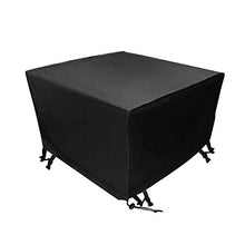 Xiliy Impermeabile Telo Copertura per Giardino Mobili Tabella 210D Poliestere Oxford Nero 135 x 135 x 75 cm