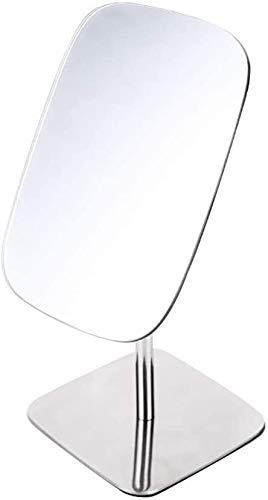 Specchio per il Trucco Semplice del Desktop, banco Portatile da scrivania Pieghevole da 180 ° con Supporto