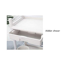 Carrello Medico in ABS A Tre Strati/Carrello Multifunzionale per Assemblaggio/Carrelli per Attrezzature di Laboratorio Medico/Veicoli per Strumenti di Cambio, Carico 50 kg