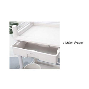 Carrello Medico in ABS A Tre Strati/Carrello Multifunzionale per Assemblaggio/Carrelli per Attrezzature di Laboratorio Medico/Veicoli per Strumenti di Cambio, Carico 50 kg