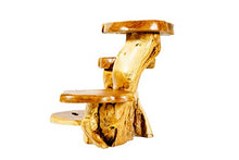 Windalf Naturale - Panchina per fiori con 4 ripiani Kalytta 78 cm, in legno di radice
