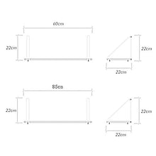 Semplicità Elegante Scaffale a Muro Scaffalature Sospese Scaffali a Piastra Retrò Separatore Semplice ad Alta Capacità Elegante Camera da Letto Soggiorno, 4 Dimensioni, 2 Colori, HJJ, B, 85x22x22c