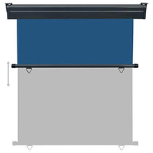 vidaXL Tenda laterale da balcone blu 170x250 cm