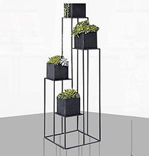 N/Z Home Equipment Flower Rack Modern Minimalist Iron Ladder Flower Rack Creative Multilayer Balcony Floor Plant Shelf European Modern Living Room Indoor Display Stand 40 * 40 * 100CM