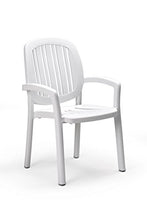 NARDI - Sedia in resina bianca impilabile bianco PONZAB L60h90p58cm