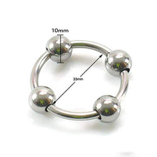 sensensen Anelli Metallici con Sfere scorrevoli per la Forza del Corpo e l'allenamento Muscolare (3 Dimensioni, 30mm. 32mm, 33mm)