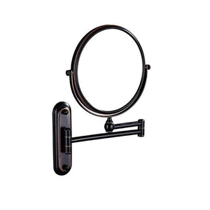 GUOJINE Specchio for Il Trucco da Bagno Pieghevole, 1x / 3X Specchio Ingranditore A Parete Rotante Appeso Specchio Telescopico for Barba Specchio Cosmetico Bilaterale Senza Punzonatura