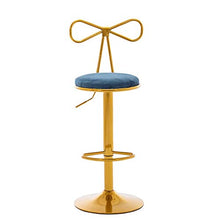 XIAOYAN Sgabello Creative Lounge Bar Sedia, Schienale Elegante, Sgabello Alto, Bar, caffè, Pink (Color : Darkblue)