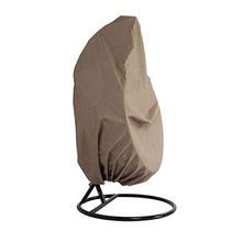 Copertura impermeabile da sedia a battente, patio resistente all'acqua esterno copertura sedia sospesa, custodia per uova in vimini custodie per sedie per uova protettiva per mobili,Marrone,190*115cm